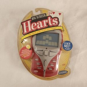 New Radica Big Screen Hearts Handheld Video Card Game Sealed Electronic card Gam